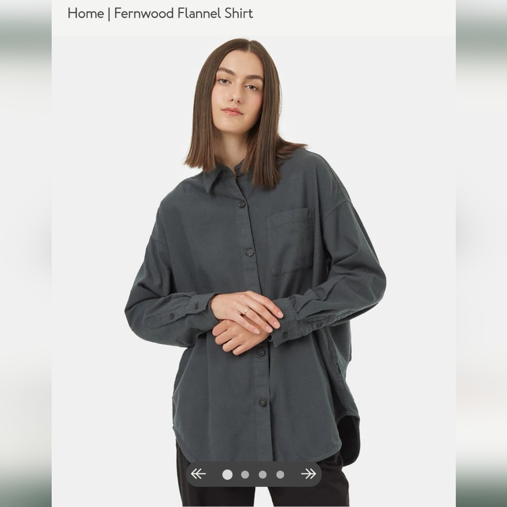 Tentree Oversized Flannel Shirt New